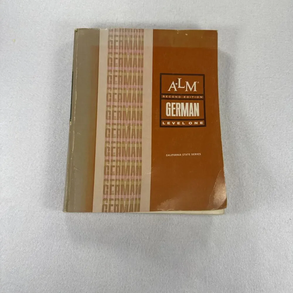 ALM German Level One 1969 Hardcover Textbook Harcourt Brace World Second Edition